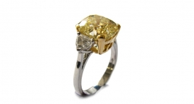 R1100 - prsten vyrobený z platiny a 18kt zlata s diamanty - foto č. 107