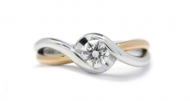 R1109-284 - prsten vyrobený ze zlata s diamantem - foto č. 107