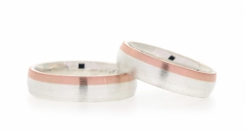 W2256-675 - snubní prsteny vyrobené ze stříbra a zlata - foto č. 217