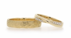 W2285-703 - snubní prsteny vyrobené ze zlata s diamanty - foto č. 188