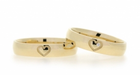 W2289-707 - snubní prsteny vyrobené ze zlata s diamantem - foto č. 139