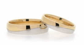 W2300-758 - snubní prsteny vyrobené ze zlata a platiny - foto č. 178