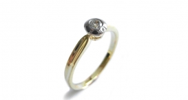 R1014 - prsten vyrobený ze zlata s diamantem - foto č. 162