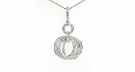 BAT -221 - Přívěsek vyrobený z 18kt zlata s diamanty 0,53ct - foto č. 590