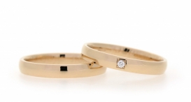 W2326-803 - snubní prsteny vyrobené z růžového zlata s diamantem - foto č. 153