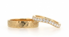 W2360-881 - snubní prsteny vyrobené z 18kt zlata s diamanty - foto č. 127