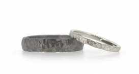 W2384 - snubní prsteny vyrobené z tantalu a platiny - foto č. 75