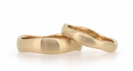 W2390-967 - snubní prsteny vyrobené z růžového zlata - foto č. 95