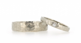 W2379-963 - snubní prsteny vyrobené z bílého zlata s diamantem - foto č. 124