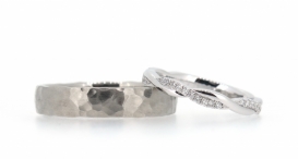 W2406-1007 - snubní prsteny vyrobené z bílého zlata s diamanty - foto č. 110