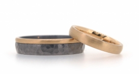W2430-1030 - snubní prsteny vyrobené z tantalu a růžového zlata - foto č. 108