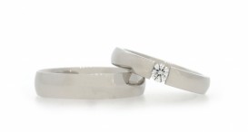 W2438-1121 - snubní prsteny vyrobené z platiny s diamantem - foto č. 73