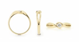 R1271-1175 - prsten vyrobený ze zlata s diamantem - foto č. 19