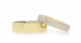 W2473-1193 - snubní prsteny vyrobené ze žlutého a bílého zlata - foto č. 17