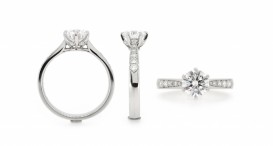R1279-1226 - prsten vyrobený z platiny s diamanty - foto č. 38