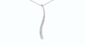 P6082-1241 - přívěsek vyrobený z bílého zlata s diamanty - foto č. 4
