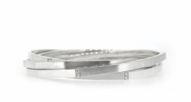 B3019-1229 - náramek vyrobený ze stříbra s diamanty - foto č. 2