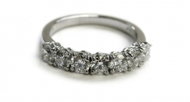 R1020 - prsten vyrobený z platiny s diamanty - foto č. 157