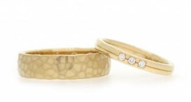 W2578-1355 - snubní prsteny vyrobené ze zlata s diamanty - foto č. 4