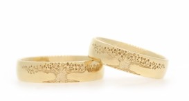 W2580-1352 - snubní prsteny vyrobené ze zlata - foto č. 2