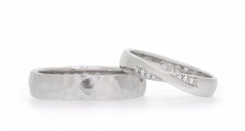 W2589-1377 - snubní prsteny vyrobené z bílého zlata s diamanty - foto č. 34