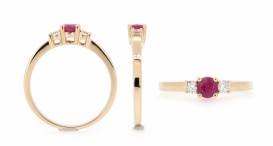 50-00490-1650-Y-Dia 0,11ct + Ruby 4mm-2,24g-v54-174-24100-090323C - foto č. 184