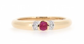 50-01226-1651-YRh-Dia 0,03ct + Ruby 2,8mm-2,79g-v54-75-15500-090307C - foto č. 162