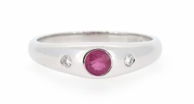 50-01921-1655-W-Dia 0,04ct + Ruby 4mm-2,44g-v56-105-17600-090319C - foto č. 155