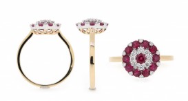 50-40024-1652-YRh-Dia 0,23ct + Ruby 0,91ct-3,28g-v58-369-46100-090321C - foto č. 147