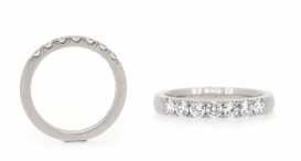 R1331-1480 - prsten vyrobený z platiny s diamanty - foto č. 7
