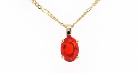40-70922-6050-FIRE OPAL 8x6mm 0,88ct (10300,-) 908C - foto č. 36
