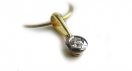 P6002 - žluté a bílé zlato, diamant - foto č. 67