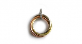 P6003 - yellow, white and red gold, diamonds - foto č. 74