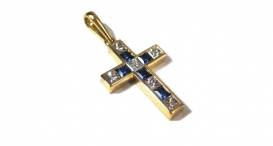 P6012 - žluté zlato, safíry a diamanty - foto č. 58