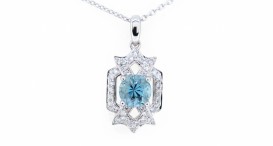 VIS-26516AQDP-W-18K-DIA 0,22ct AQ 0,84ct-2,16g-580-43000-900345 - foto č. 7