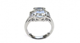 R1038 - prsten vyrobený z platiny s diamanty - foto č. 119