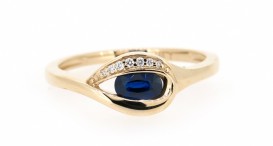 50-71185-1550-Y-Dia 0,02ct Sapphire 3x5mm-v54-1,89g-69-2603-19200-090517C - foto č. 4