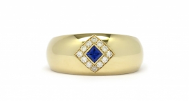 R1161-437 - rose gold, sapphire and diamonds - foto č. 96