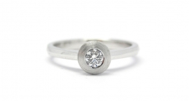 R1060 - prsten vyrobený ze zlata s diamantem - foto č. 122