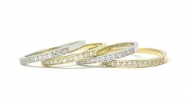 R1061 - white and yellow gold, diamonds - foto č. 144