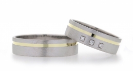 W2218 - snubní prsteny vyrobené ze zlata s diamanty - foto č. 187