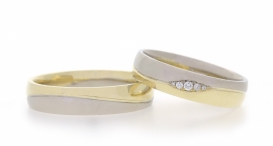 W2238-620 - snubní prsteny vyrobené ze zlata s diamanty - foto č. 245