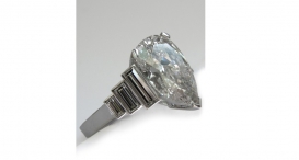 R1006 - prsten vyrobený z platiny s diamanty - foto č. 163