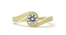 R1089-236 - prsten vyrobený ze zlata s diamantem - foto č. 99